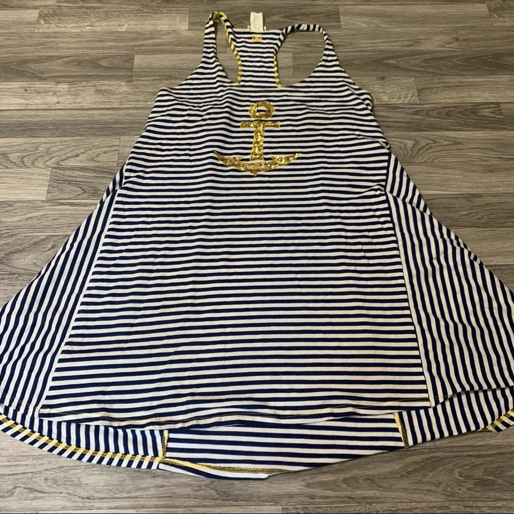 Sperry Top Sider Navy Blue Tank Top; Medium Women’s